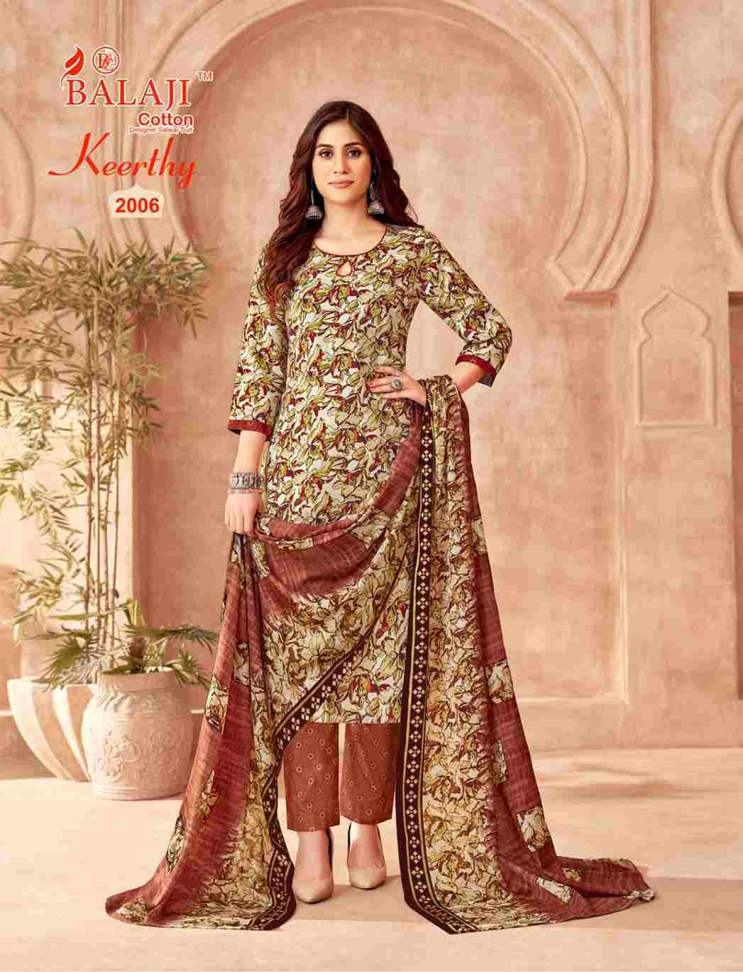 Keerthy Vol-2 By Balaji Cotton 2001 To 2012 Series Beautiful Festive Suits Colorful Stylish Fancy Casual Wear & Ethnic Wear Pure Cotton Print Dresses At Wholesale Price