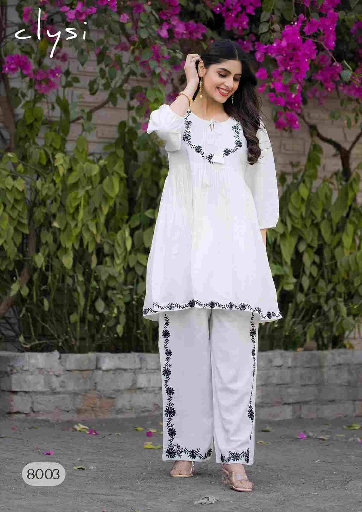 Rozella By Clysi 1001 To 1006 Series Designer Stylish Fancy Colorful Beautiful Party Wear & Ethnic Wear Collection Rayon Slub Tops With Bottom At Wholesale Price