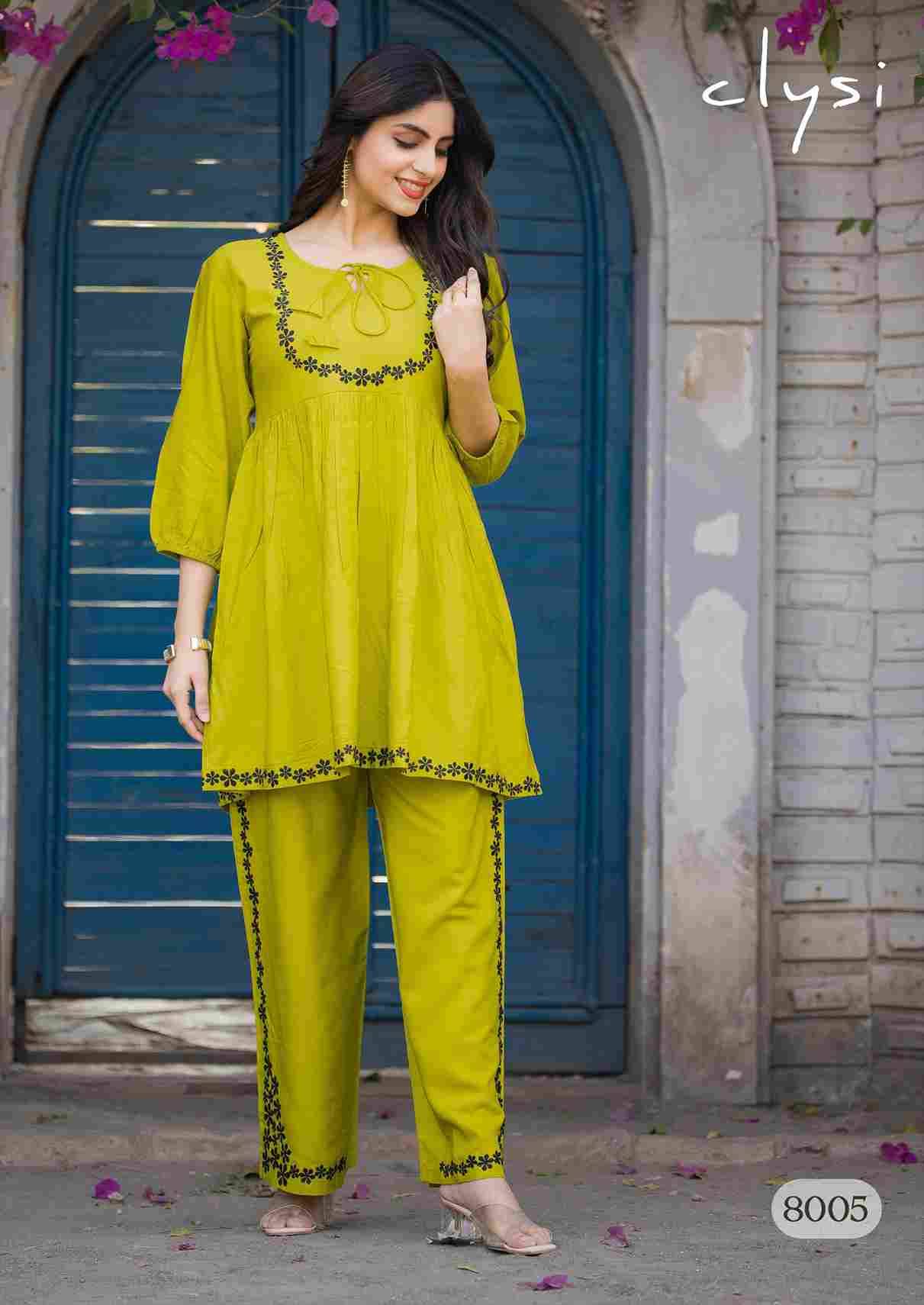 Rozella By Clysi 1001 To 1006 Series Designer Stylish Fancy Colorful Beautiful Party Wear & Ethnic Wear Collection Rayon Slub Tops With Bottom At Wholesale Price