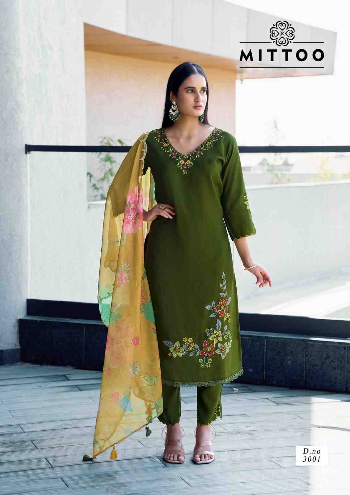 Shreelekha By Mittoo 3001 To 3004 Series Beautiful Festive Suits Colorful Stylish Fancy Casual Wear & Ethnic Wear Modal Viscose Dresses At Wholesale Price