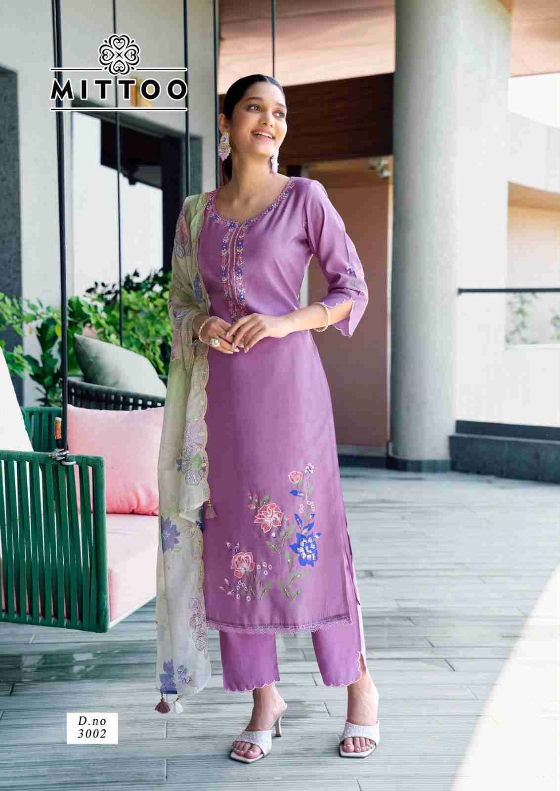 Shreelekha By Mittoo 3001 To 3004 Series Beautiful Festive Suits Colorful Stylish Fancy Casual Wear & Ethnic Wear Modal Viscose Dresses At Wholesale Price