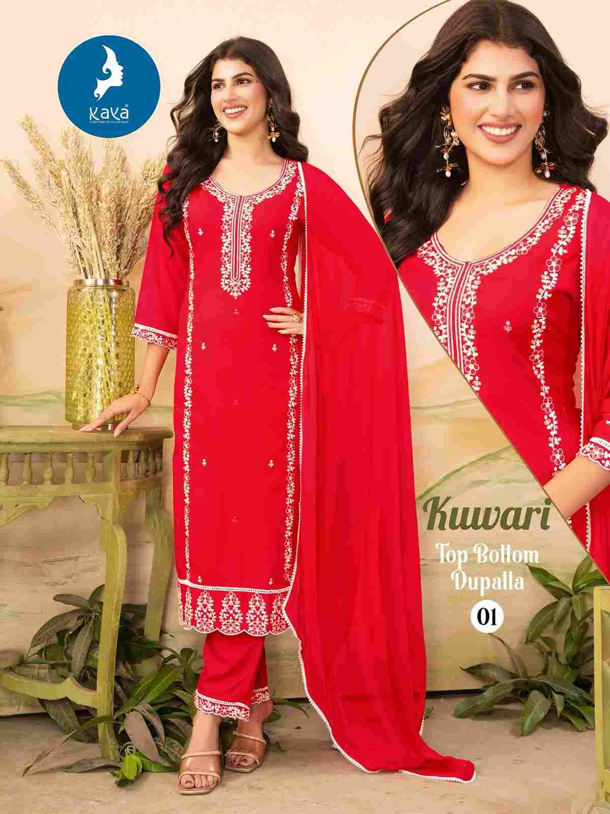 Kuwari By Kaya 01 To 06 Series Designer Stylish Fancy Colorful Beautiful Party Wear & Ethnic Wear Collection Rayon Embroidered Dresses At Wholesale Price