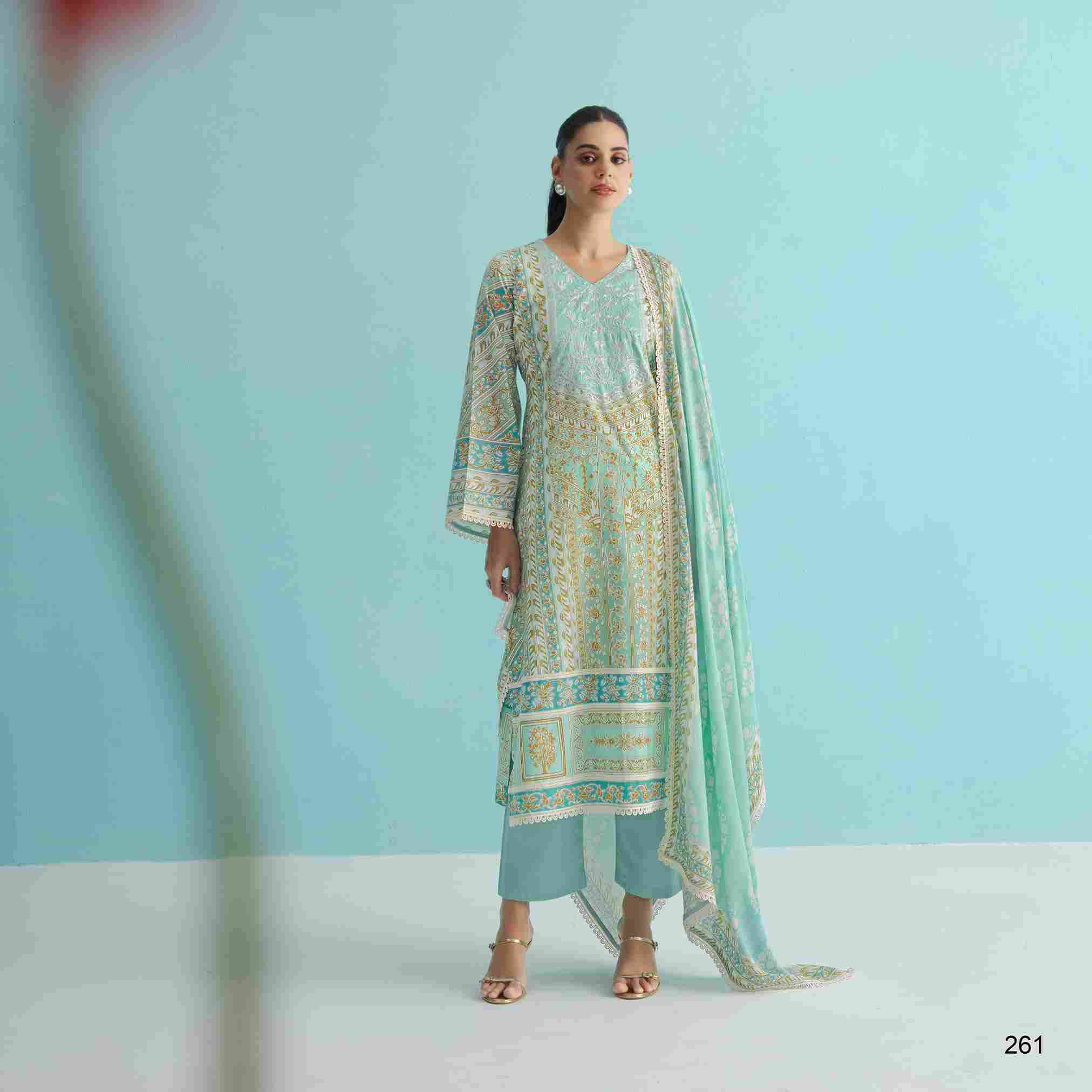 Gorgeous By Sohni 261 To 264 Series Beautiful Suits Colorful Stylish Fancy Casual Wear & Ethnic Wear Pure Lawn Embroidery Dresses At Wholesale Price