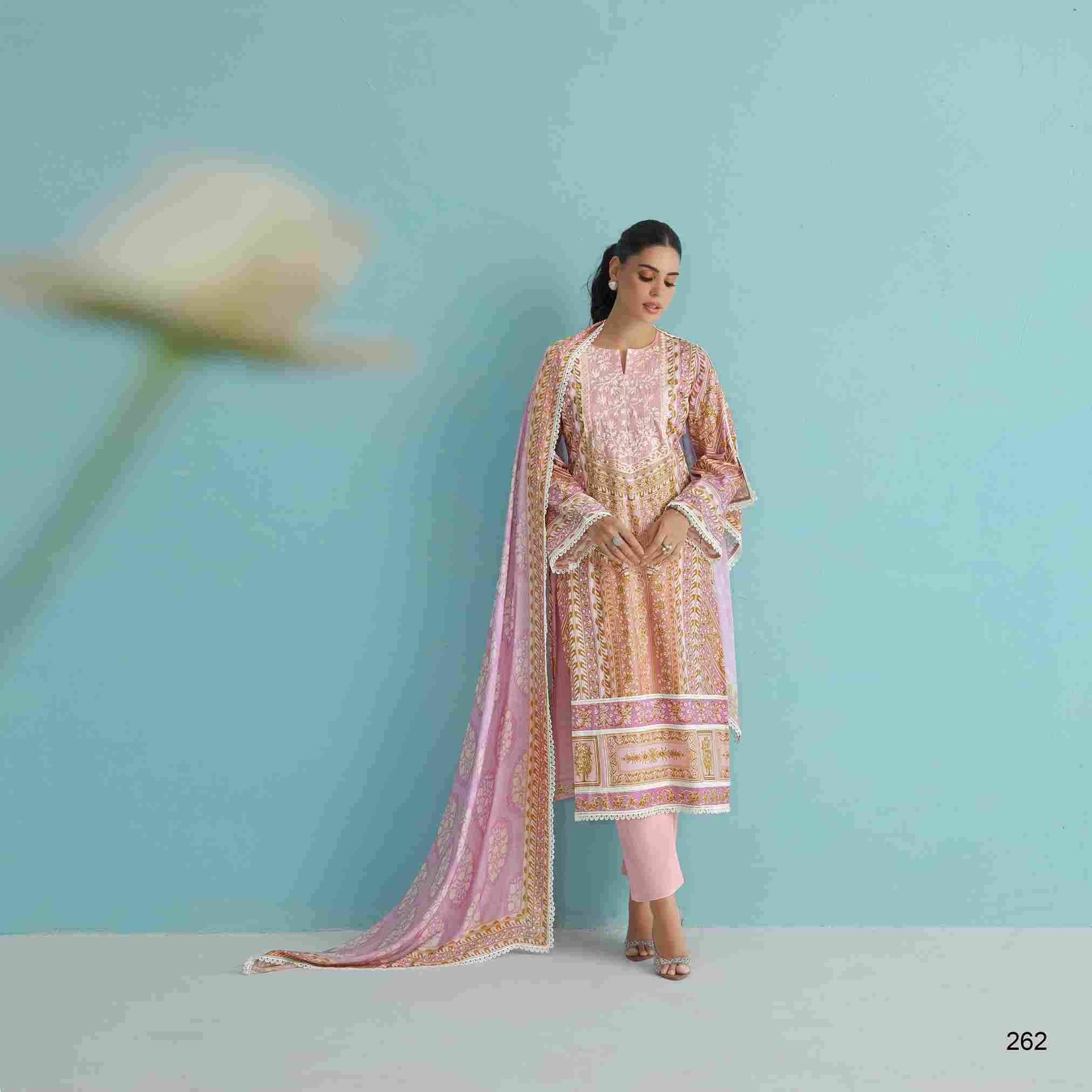 Gorgeous By Sohni 261 To 264 Series Beautiful Suits Colorful Stylish Fancy Casual Wear & Ethnic Wear Pure Lawn Embroidery Dresses At Wholesale Price