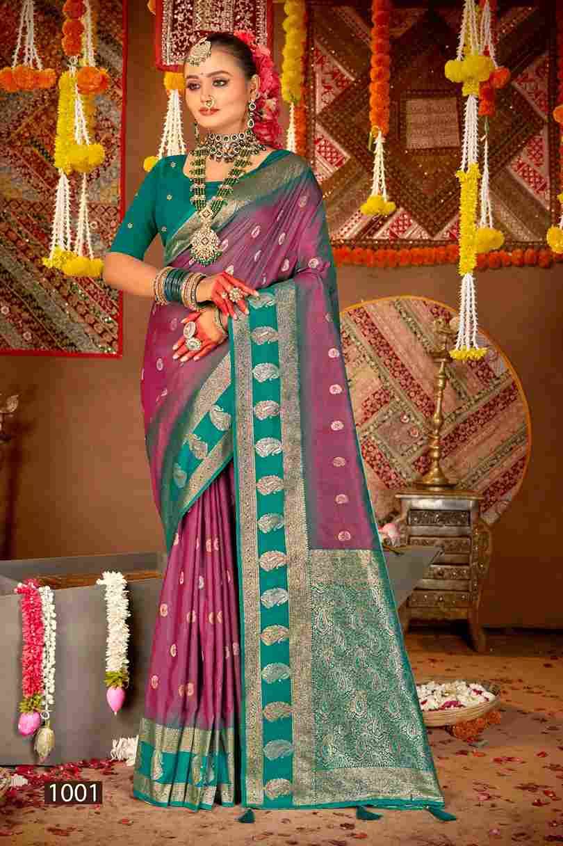 Laxmi Pujan Silk Vol-1 By Saroj 1001 To 1006 Series Indian Traditional Wear Collection Beautiful Stylish Fancy Colorful Party Wear & Occasional Wear Silk Sarees At Wholesale Price