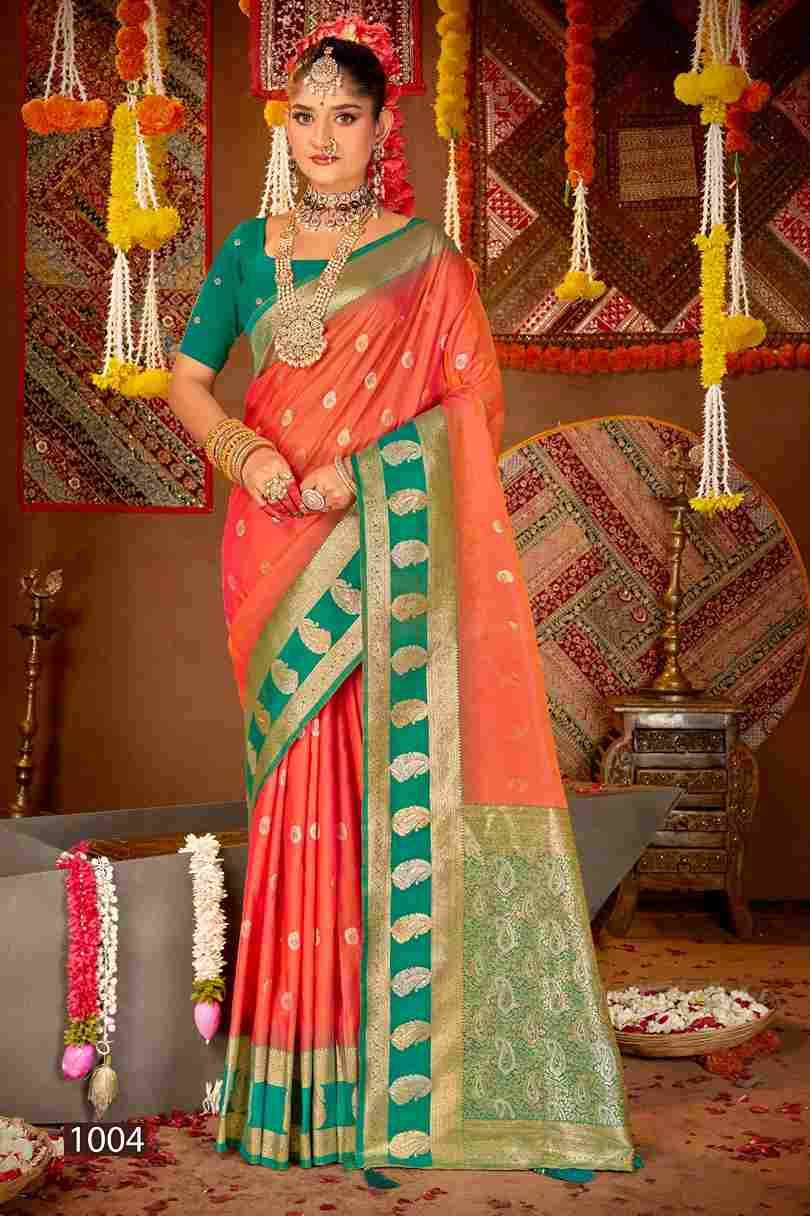 Laxmi Pujan Silk Vol-1 By Saroj 1001 To 1006 Series Indian Traditional Wear Collection Beautiful Stylish Fancy Colorful Party Wear & Occasional Wear Silk Sarees At Wholesale Price