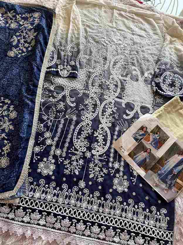 Ziaaz Designs Hit Design 542 Colours By Ziaaz Designs 542-A To 542-C Series Beautiful Pakistani Suits Colorful Stylish Fancy Casual Wear & Ethnic Wear Cotton Embroidered Dresses At Wholesale Price