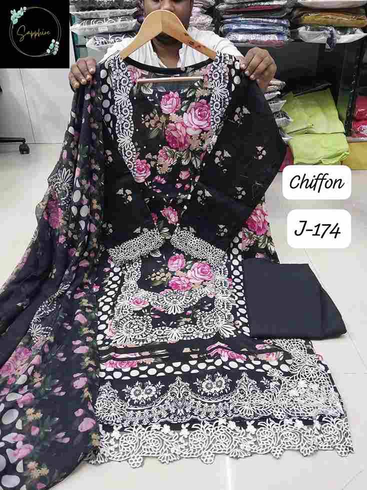 Jazmin Vol-174 By Sapphire 174-A To 174-E Series Beautiful Pakistani Suits Stylish Fancy Colorful Party Wear & Occasional Wear Pure Lawn Cotton Embroidered Dresses At Wholesale Price