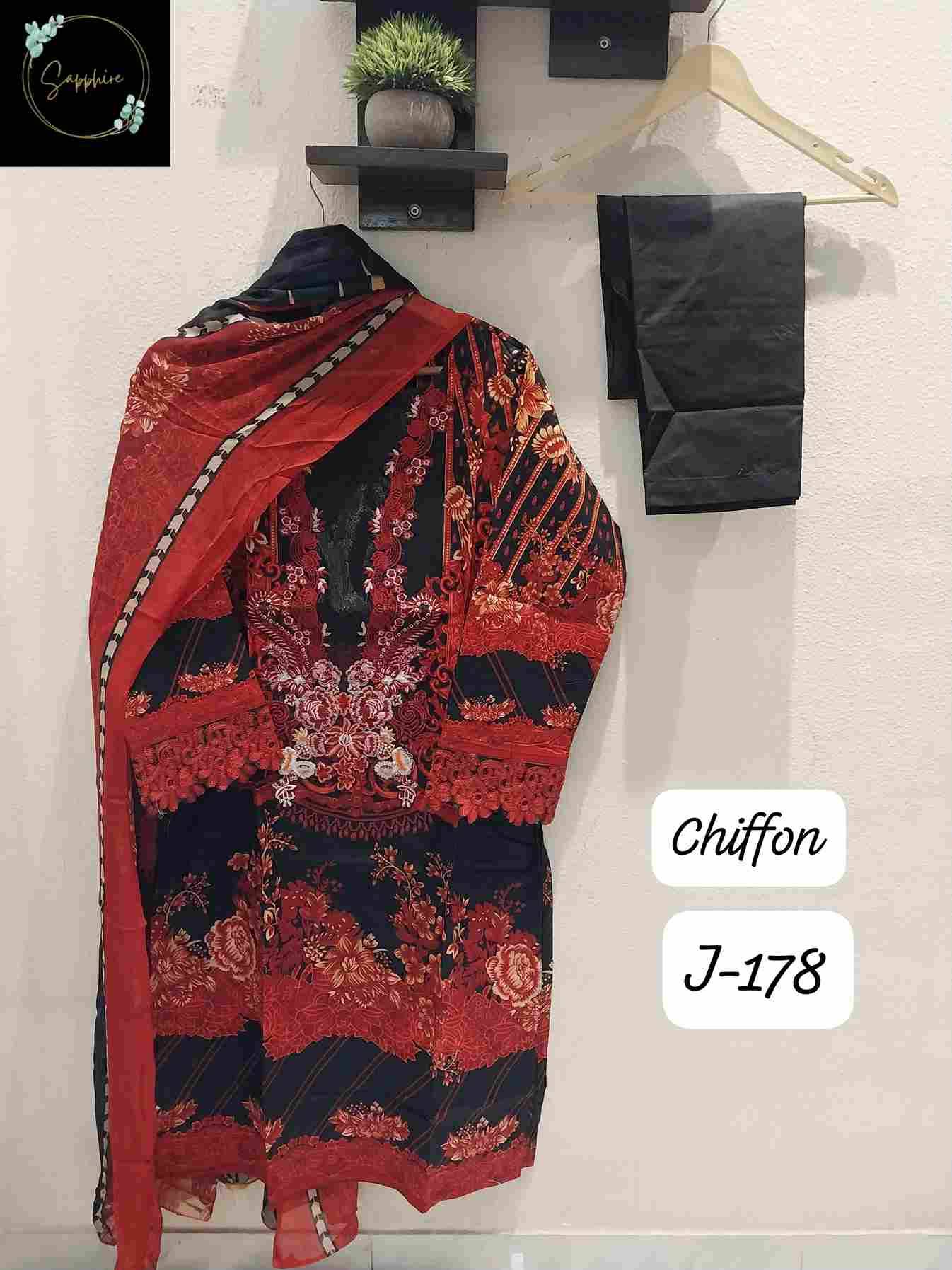 Jazmin Vol-178 By Sapphire 174-A To 178-B Series Beautiful Pakistani Suits Stylish Fancy Colorful Party Wear & Occasional Wear Pure Lawn Cotton Embroidered Dresses At Wholesale Price