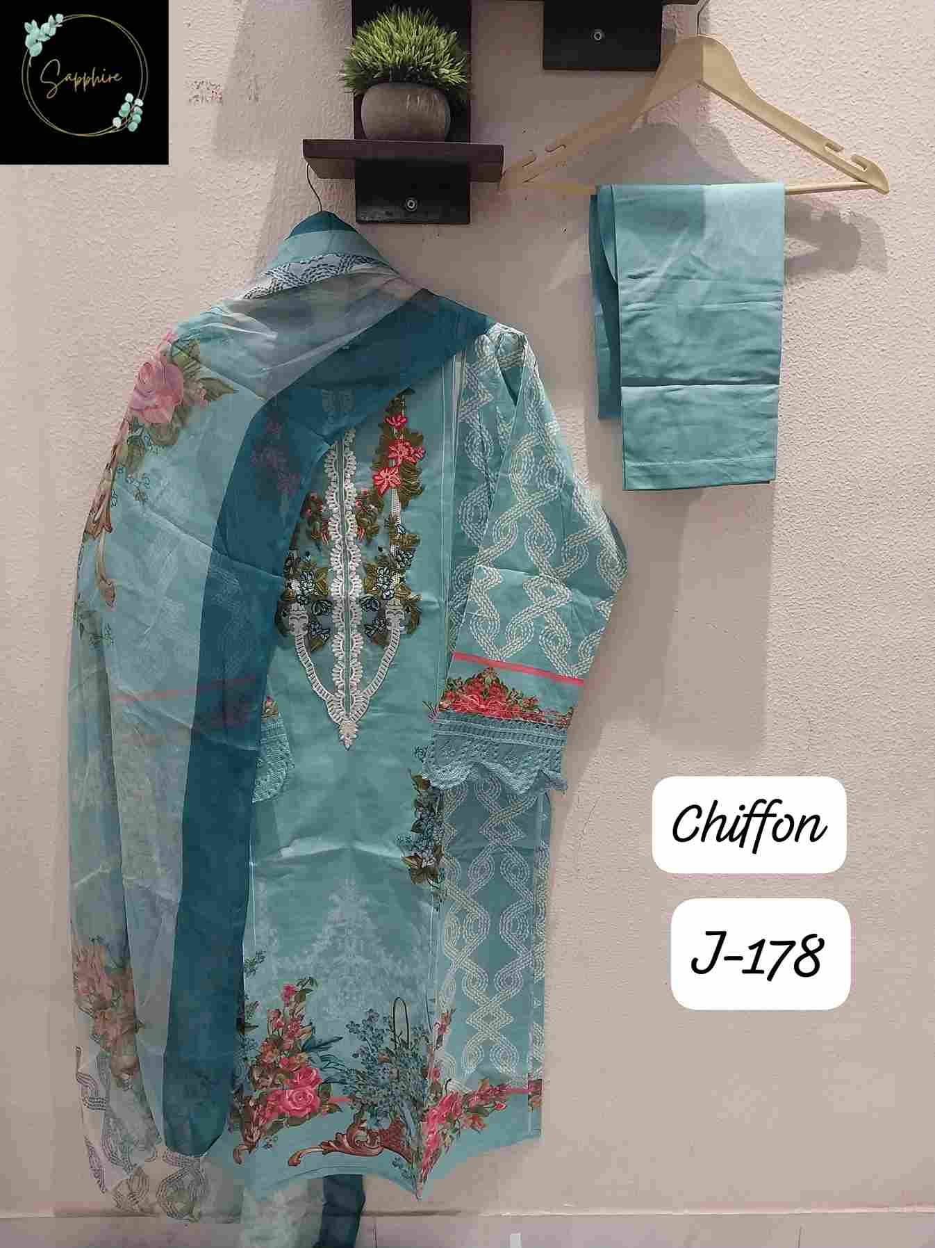 Jazmin Vol-178 By Sapphire 174-A To 178-B Series Beautiful Pakistani Suits Stylish Fancy Colorful Party Wear & Occasional Wear Pure Lawn Cotton Embroidered Dresses At Wholesale Price