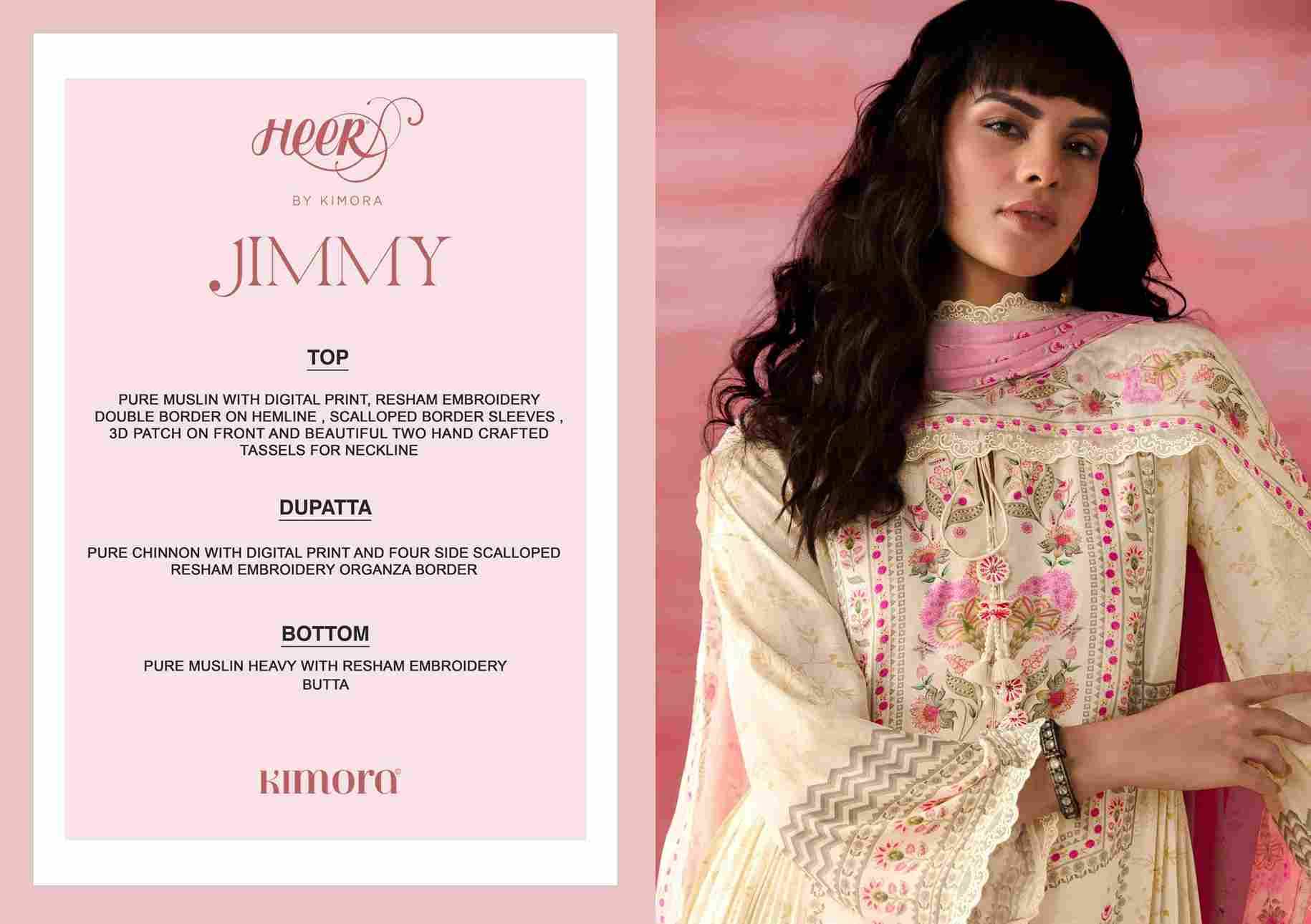 Jimmy By Kimora Fashion 9631 To 9636 Series Designer Festive Suits Collection Beautiful Stylish Fancy Colorful Party Wear & Occasional Wear Pure Muslin Dresses At Wholesale Price