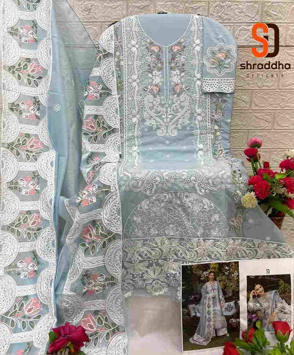 Elaf Vol-2 By Shraddha Designer 2001 To 2004 Series Designer Pakistani Suits Beautiful Stylish Fancy Colorful Party Wear & Occasional Wear Pure Cotton Print Embroidered Dresses At Wholesale Price