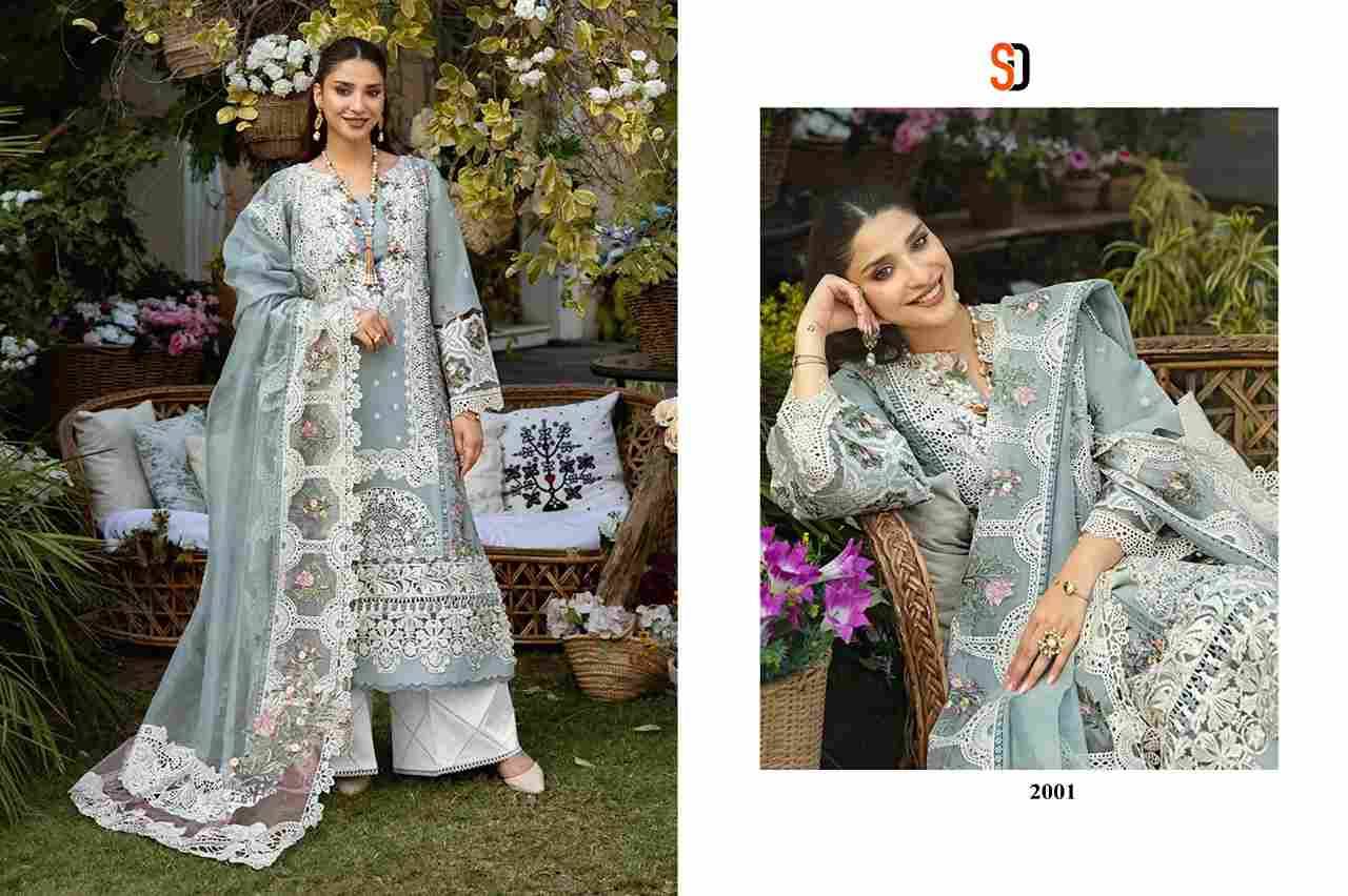 Elaf Vol-2 By Shraddha Designer 2001 To 2004 Series Designer Pakistani Suits Beautiful Stylish Fancy Colorful Party Wear & Occasional Wear Pure Cotton Print Embroidered Dresses At Wholesale Price