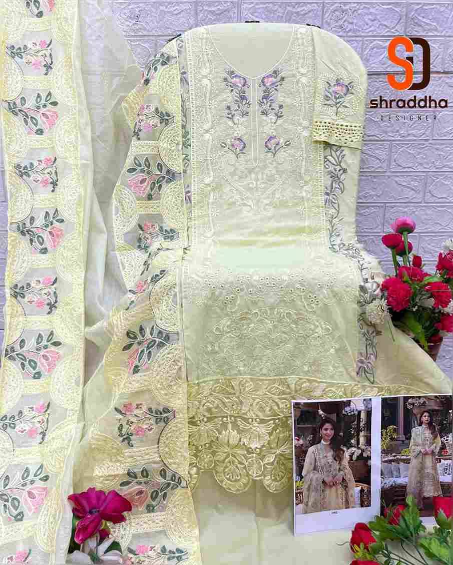 Elaf Vol-2 By Shraddha Designer 2001 To 2004 Series Designer Pakistani Suits Beautiful Stylish Fancy Colorful Party Wear & Occasional Wear Pure Cotton Print Embroidered Dresses At Wholesale Price