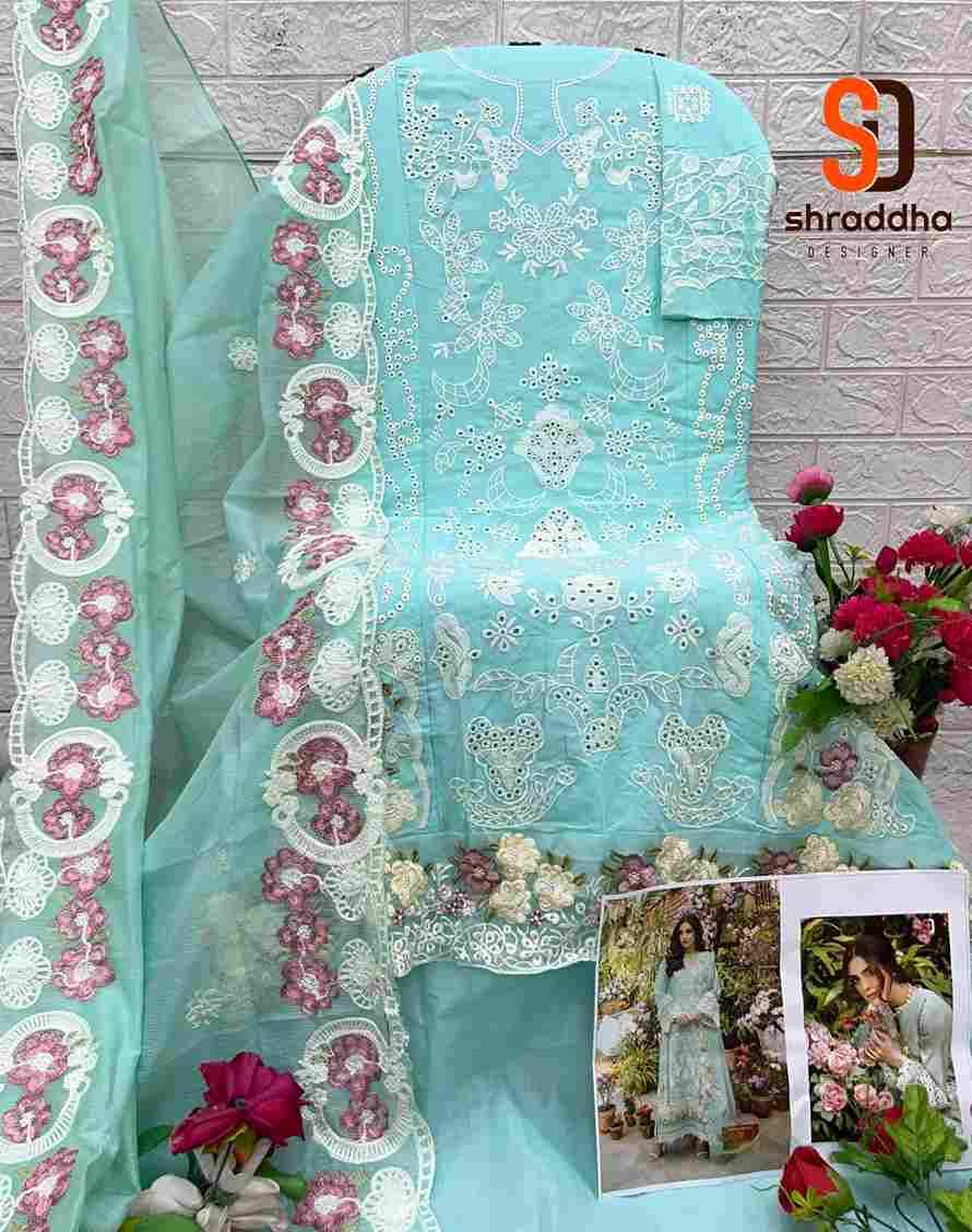 Elaf Vol-2 By Shraddha Designer 2001 To 2004 Series Designer Pakistani Suits Beautiful Stylish Fancy Colorful Party Wear & Occasional Wear Pure Cotton Print Embroidered Dresses At Wholesale Price