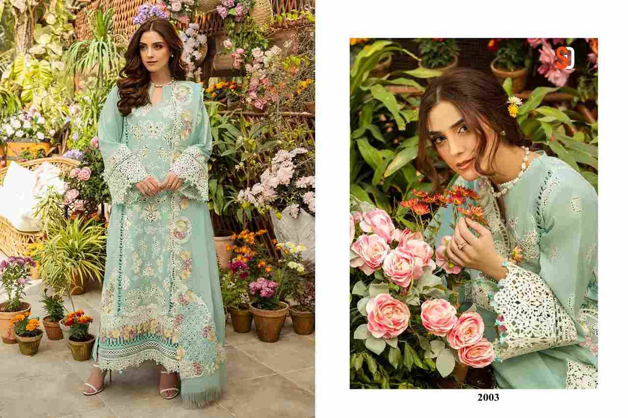 Elaf Vol-2 By Shraddha Designer 2001 To 2004 Series Designer Pakistani Suits Beautiful Stylish Fancy Colorful Party Wear & Occasional Wear Pure Cotton Print Embroidered Dresses At Wholesale Price