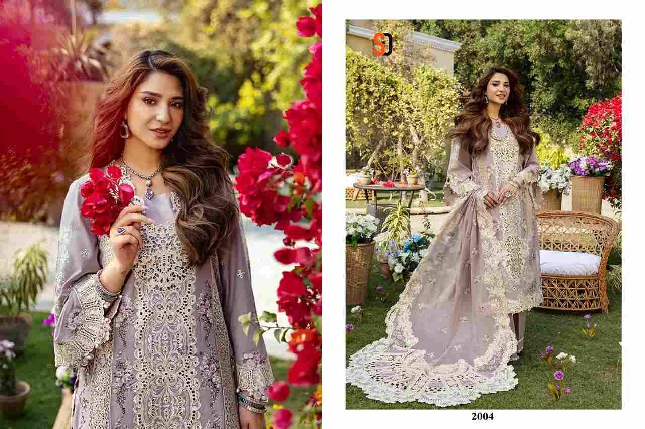 Elaf Vol-2 By Shraddha Designer 2001 To 2004 Series Designer Pakistani Suits Beautiful Stylish Fancy Colorful Party Wear & Occasional Wear Pure Cotton Print Embroidered Dresses At Wholesale Price