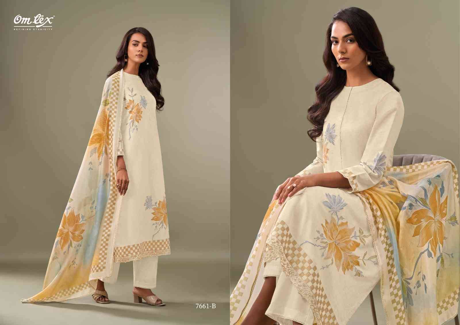 Viviana By Om Tex 7661-A To 7661-D Series Beautiful Suits Stylish Fancy Colorful Party Wear & Ethnic Wear Cotton Silk Jacqaurd Dresses At Wholesale Price