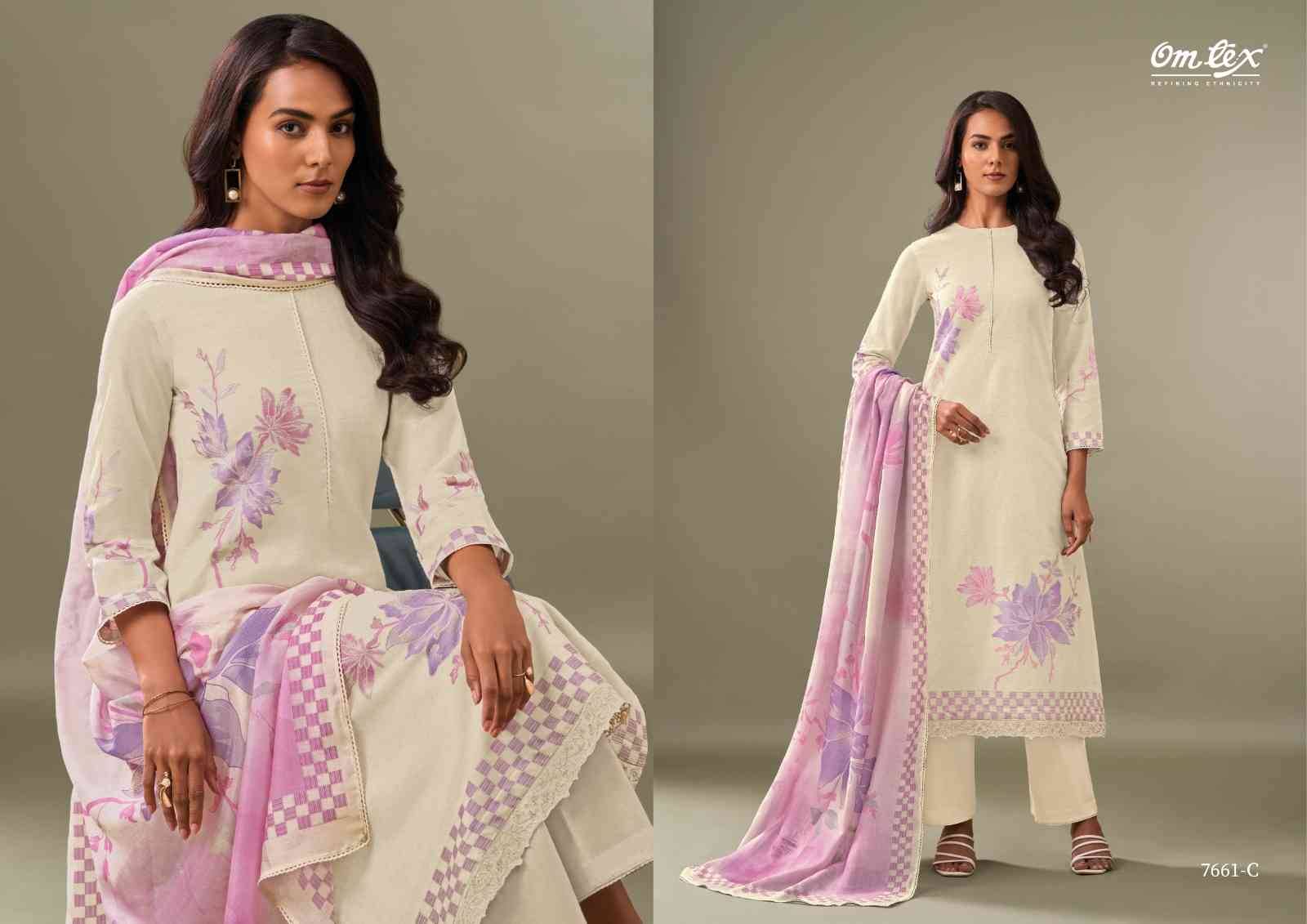 Viviana By Om Tex 7661-A To 7661-D Series Beautiful Suits Stylish Fancy Colorful Party Wear & Ethnic Wear Cotton Silk Jacqaurd Dresses At Wholesale Price