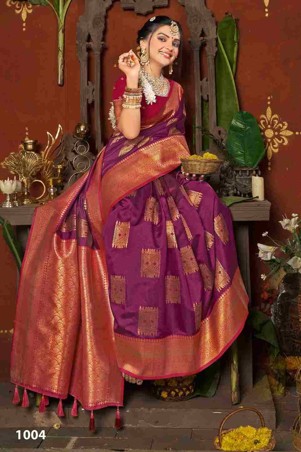 Peheli Pasand Silk Vol-1 By Saroj 1001 To 1006 Series Indian Traditional Wear Collection Beautiful Stylish Fancy Colorful Party Wear & Occasional Wear Silk Sarees At Wholesale Price