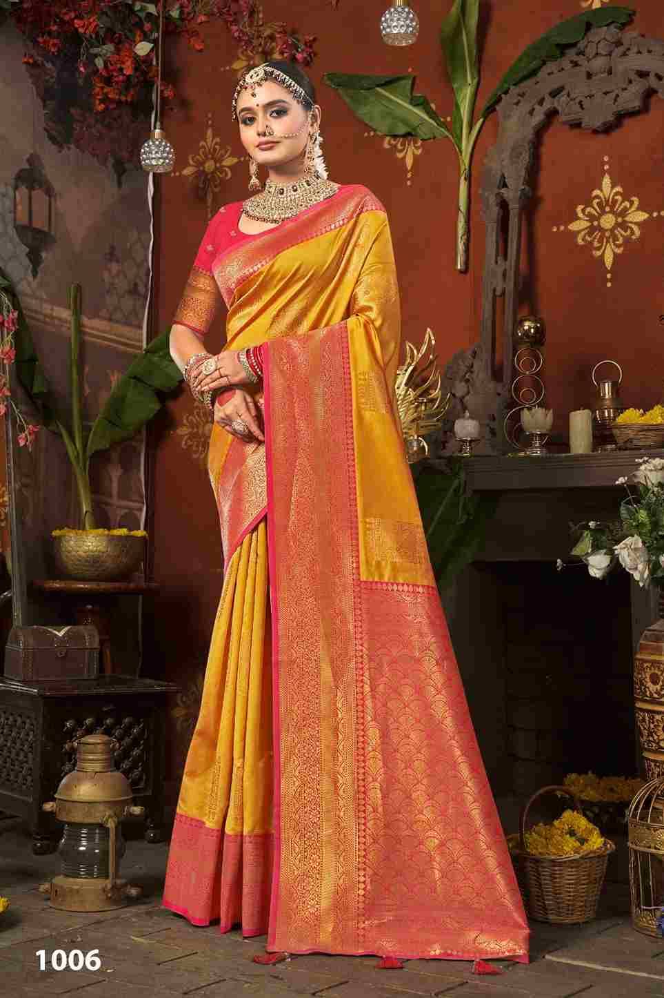 Peheli Pasand Silk Vol-1 By Saroj 1001 To 1006 Series Indian Traditional Wear Collection Beautiful Stylish Fancy Colorful Party Wear & Occasional Wear Silk Sarees At Wholesale Price