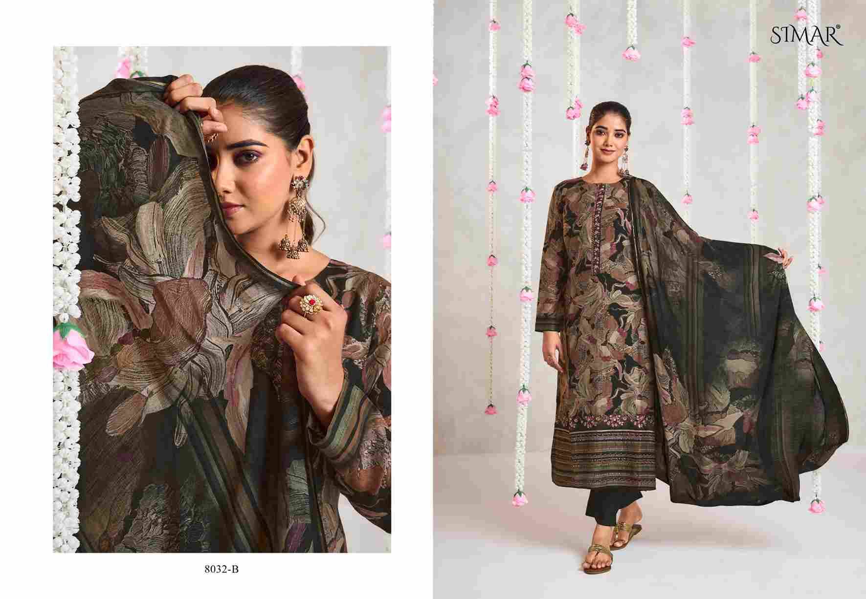 Astitva By Simar 8032-A To 8032-D Series Designer Festive Suits Beautiful Stylish Fancy Colorful Party Wear & Occasional Wear Jam Satin Print Dresses At Wholesale Price