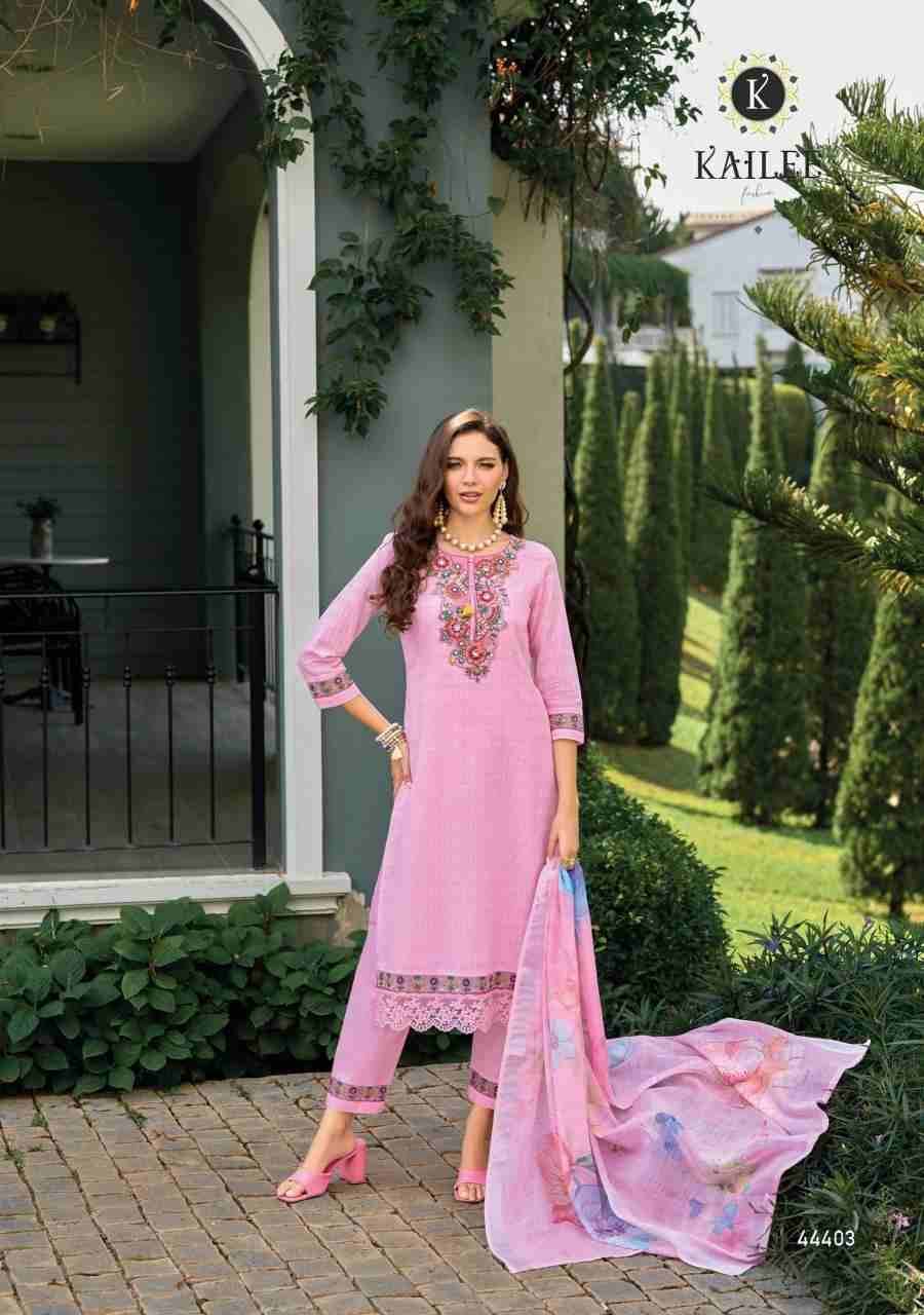 Summer Garden Vol-2 By Kailee 44401 To 44406 Series Designer Festive Suits Collection Beautiful Stylish Fancy Colorful Party Wear & Occasional Wear Pure Cotton Embroidered Dresses At Wholesale Price