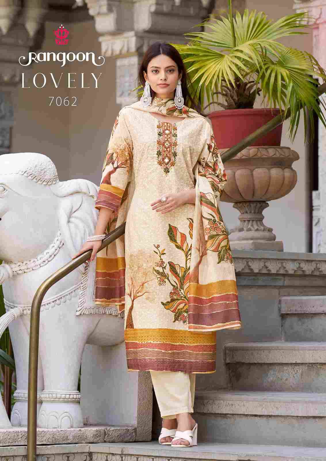 Lovely By Rangoon 7061 To 7064 Series Designer Festive Suits Beautiful Stylish Fancy Colorful Party Wear & Occasional Wear Pure Cotton Dresses At Wholesale Price