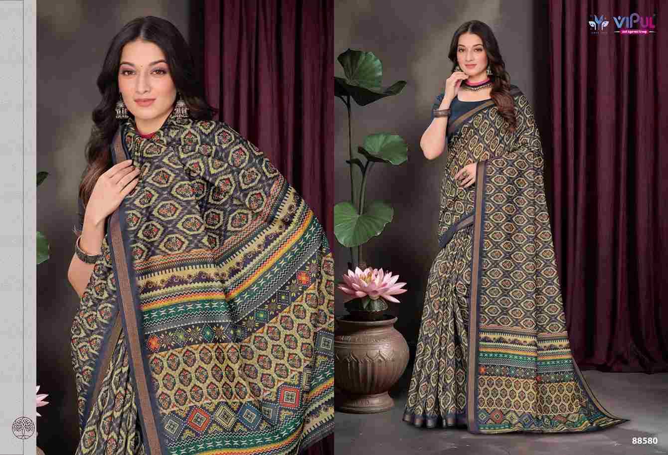 Amrapali Vol-2 By Vipul Fashion 88578 To 88583 Series Indian Traditional Wear Collection Beautiful Stylish Fancy Colorful Party Wear & Occasional Wear Cotton Sarees At Wholesale Price