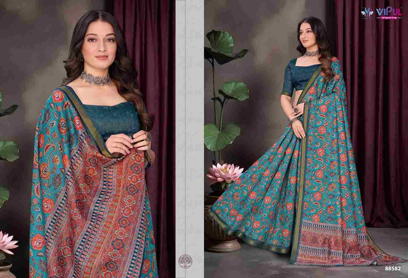 Amrapali Vol-2 By Vipul Fashion 88578 To 88583 Series Indian Traditional Wear Collection Beautiful Stylish Fancy Colorful Party Wear & Occasional Wear Cotton Sarees At Wholesale Price