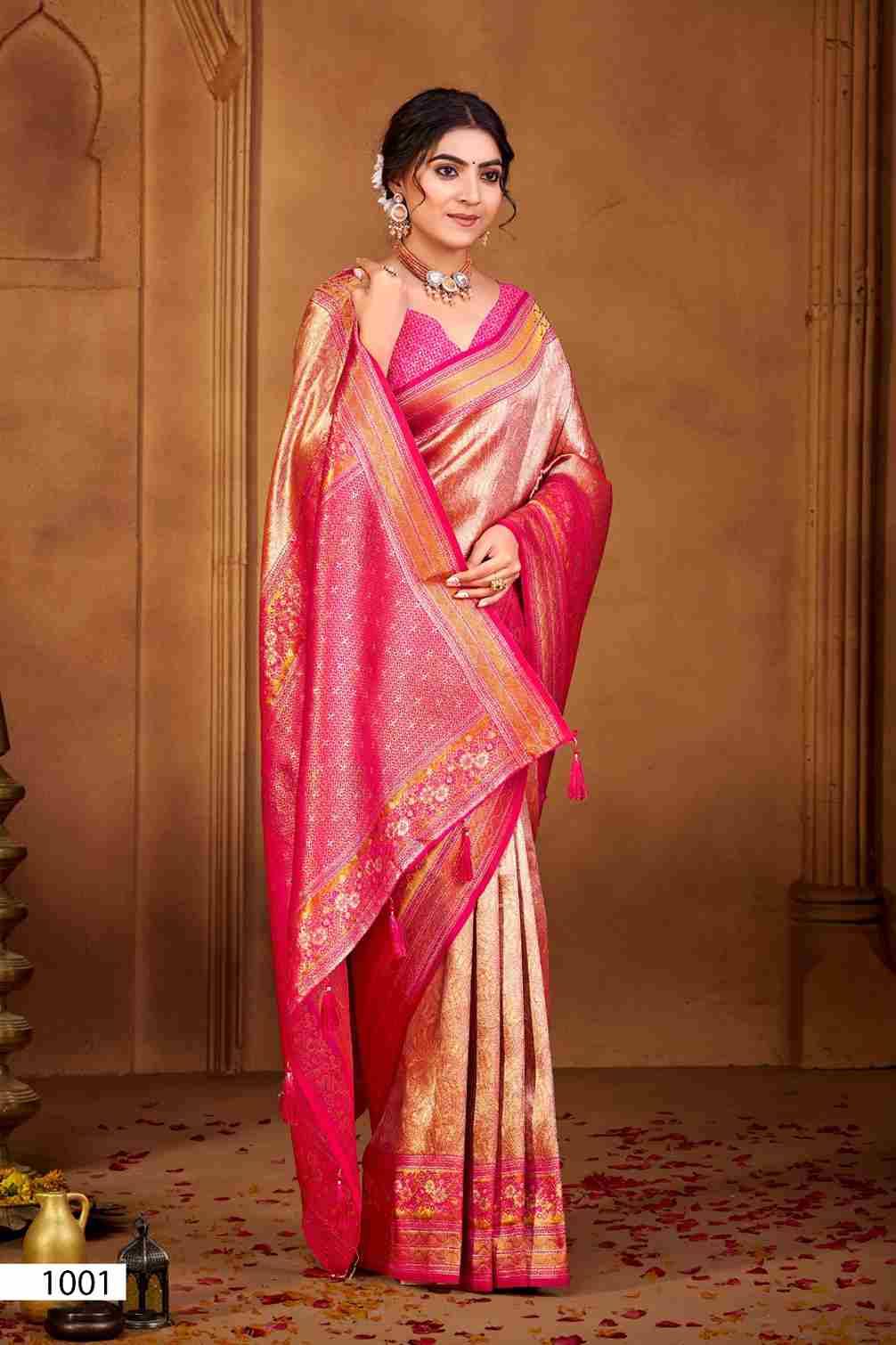 Radha Saroski Vol-5 By Saroj 1001 To 1006 Series Indian Traditional Wear Collection Beautiful Stylish Fancy Colorful Party Wear & Occasional Wear Soft Silk Sarees At Wholesale Price