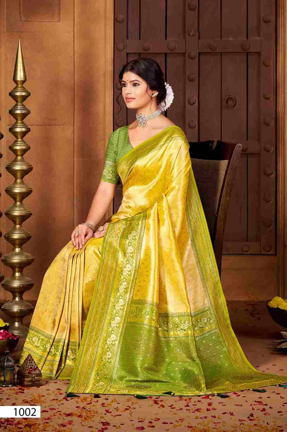 Radha Saroski Vol-5 By Saroj 1001 To 1006 Series Indian Traditional Wear Collection Beautiful Stylish Fancy Colorful Party Wear & Occasional Wear Soft Silk Sarees At Wholesale Price