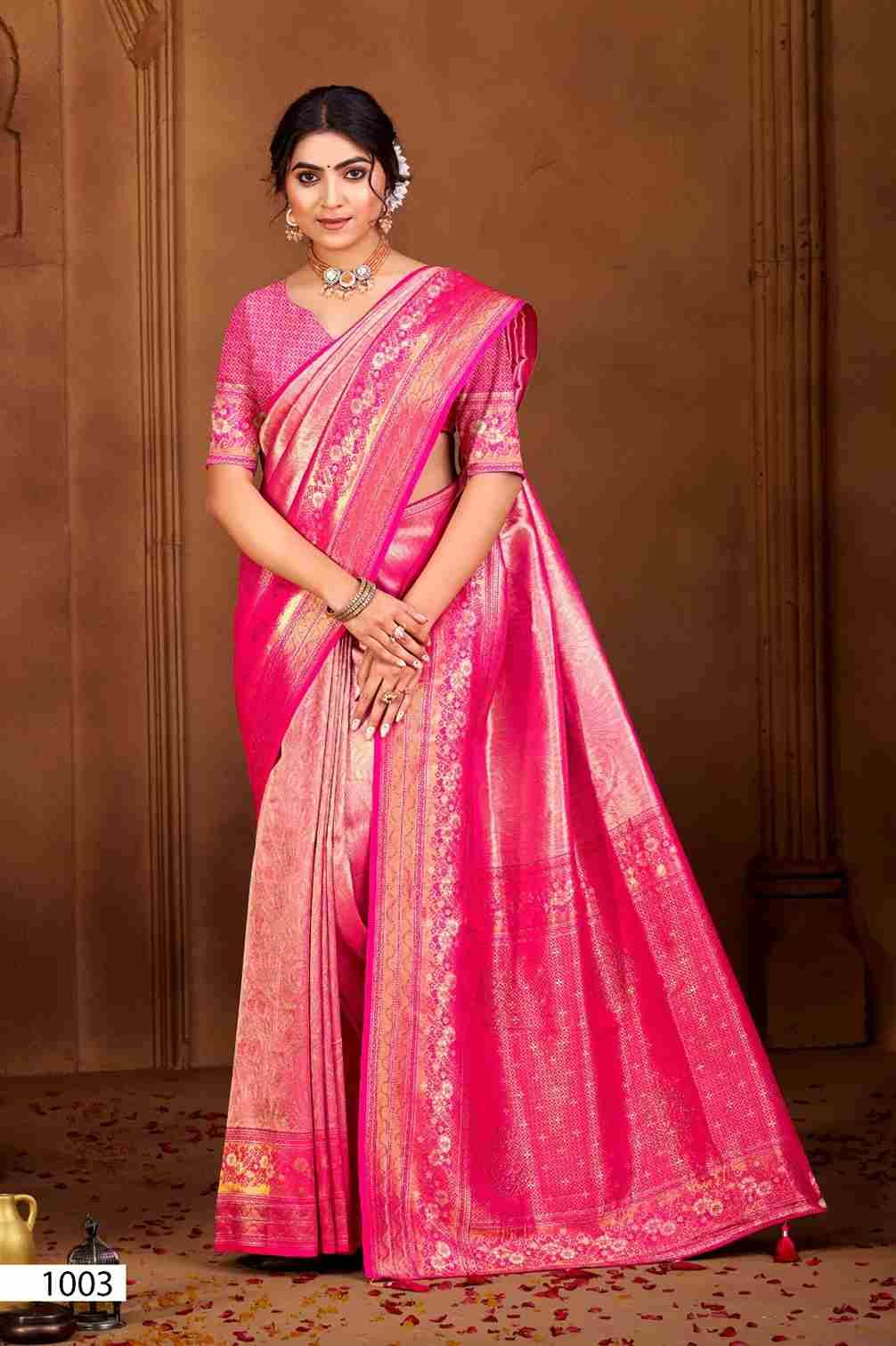 Radha Saroski Vol-5 By Saroj 1001 To 1006 Series Indian Traditional Wear Collection Beautiful Stylish Fancy Colorful Party Wear & Occasional Wear Soft Silk Sarees At Wholesale Price
