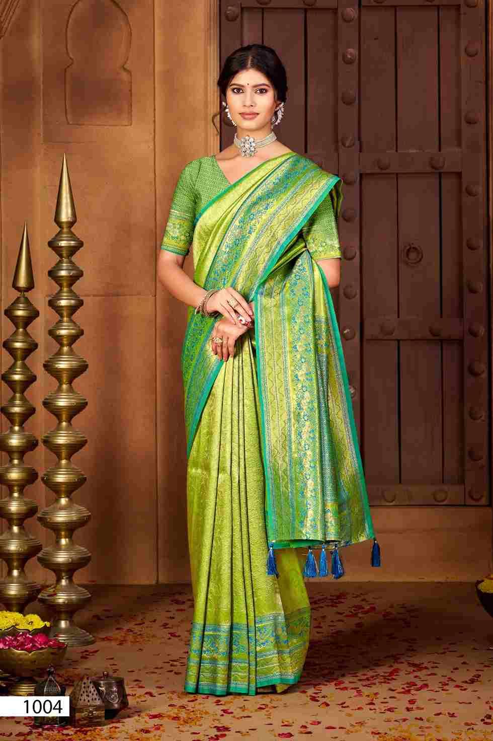 Radha Saroski Vol-5 By Saroj 1001 To 1006 Series Indian Traditional Wear Collection Beautiful Stylish Fancy Colorful Party Wear & Occasional Wear Soft Silk Sarees At Wholesale Price