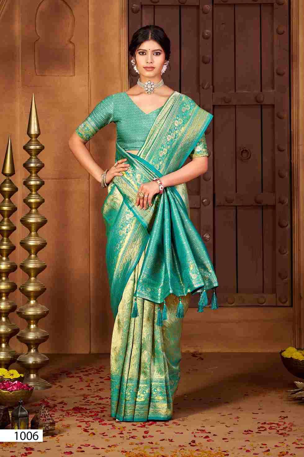Radha Saroski Vol-5 By Saroj 1001 To 1006 Series Indian Traditional Wear Collection Beautiful Stylish Fancy Colorful Party Wear & Occasional Wear Soft Silk Sarees At Wholesale Price