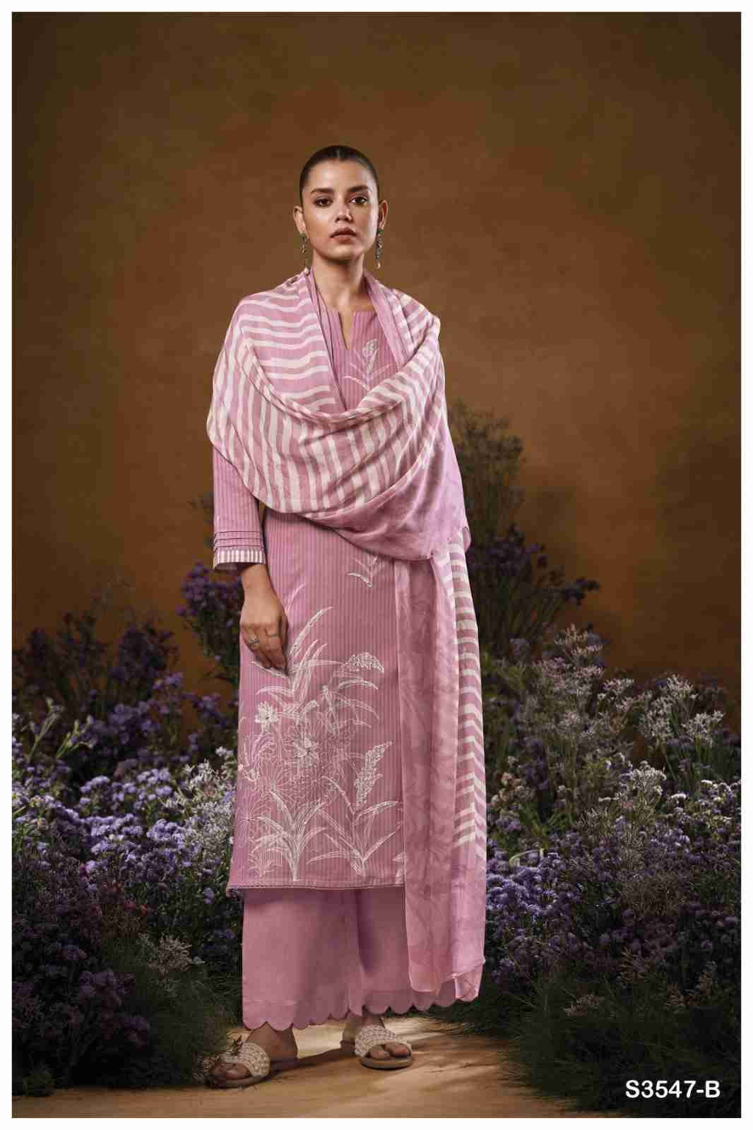 Jace-3547 By Ganga Fashion 3547-A To 3547-D Series Beautiful Festive Suits Colorful Stylish Fancy Casual Wear & Ethnic Wear Pure Cotton Dresses At Wholesale Price