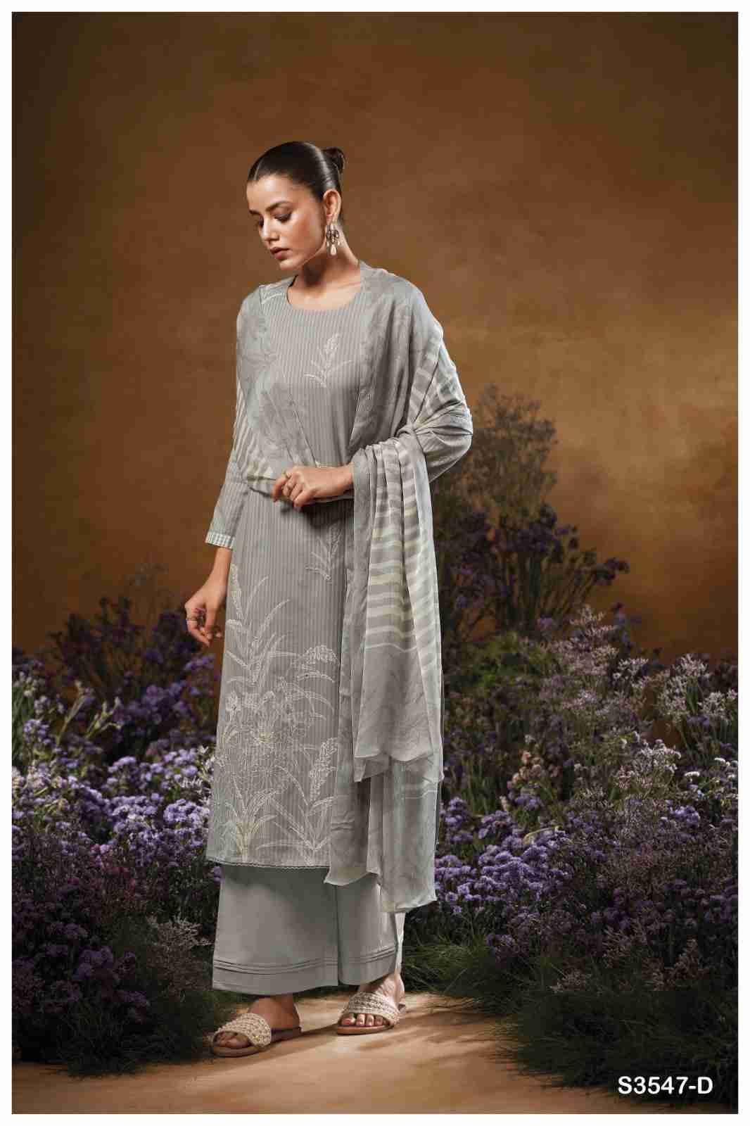 Jace-3547 By Ganga Fashion 3547-A To 3547-D Series Beautiful Festive Suits Colorful Stylish Fancy Casual Wear & Ethnic Wear Pure Cotton Dresses At Wholesale Price