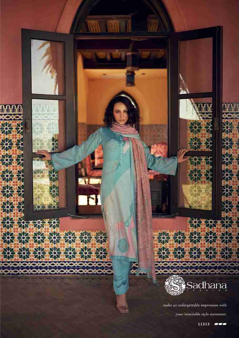 Cielle By Sadhana Fashion 11313 To 11320 Series Designer Festive Suits Beautiful Fancy Stylish Colorful Party Wear & Occasional Wear Pure Jam Cotton Print Dresses At Wholesale Price
