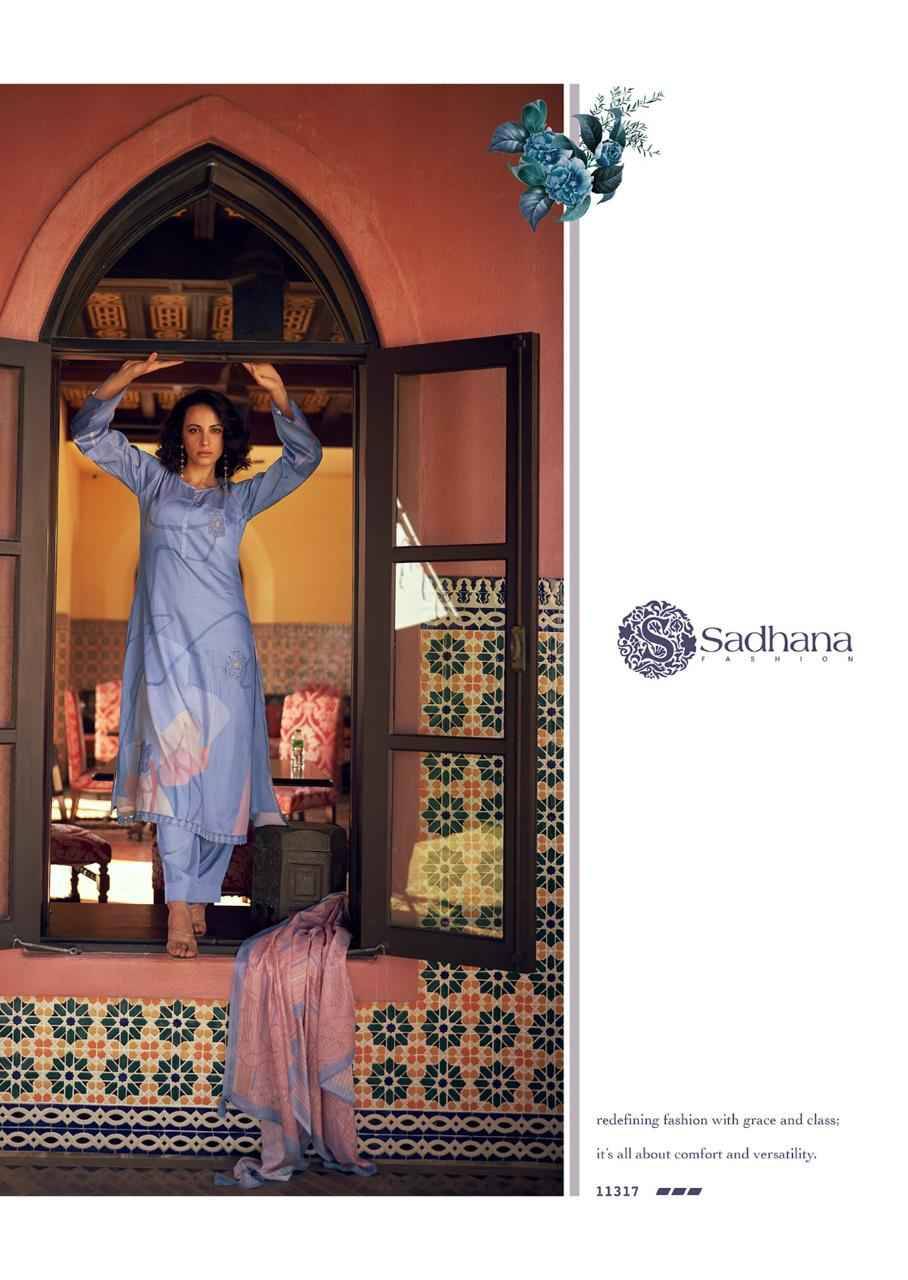 Cielle By Sadhana Fashion 11313 To 11320 Series Designer Festive Suits Beautiful Fancy Stylish Colorful Party Wear & Occasional Wear Pure Jam Cotton Print Dresses At Wholesale Price
