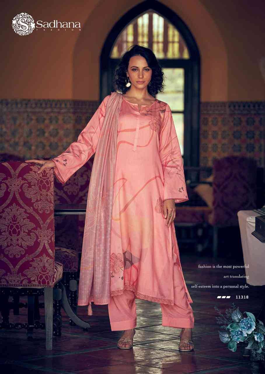 Cielle By Sadhana Fashion 11313 To 11320 Series Designer Festive Suits Beautiful Fancy Stylish Colorful Party Wear & Occasional Wear Pure Jam Cotton Print Dresses At Wholesale Price