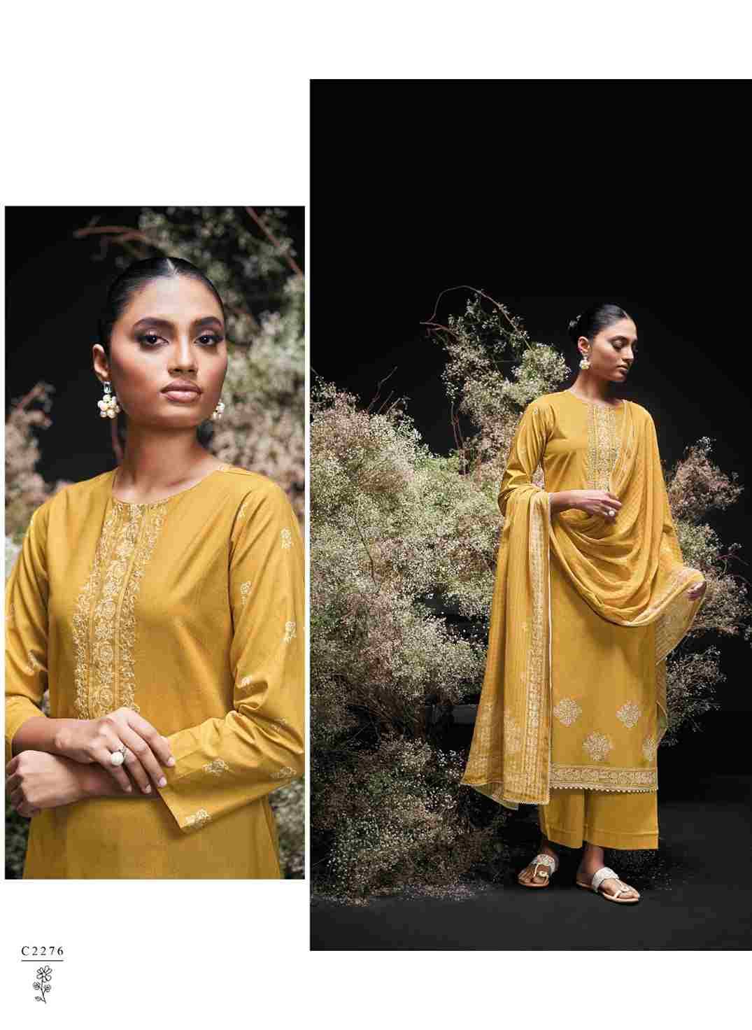 Enzi By Ganga Fashion 2273 To 2278 Series Beautiful Festive Suits Colorful Stylish Fancy Casual Wear & Ethnic Wear Pure Cotton Dresses At Wholesale Price
