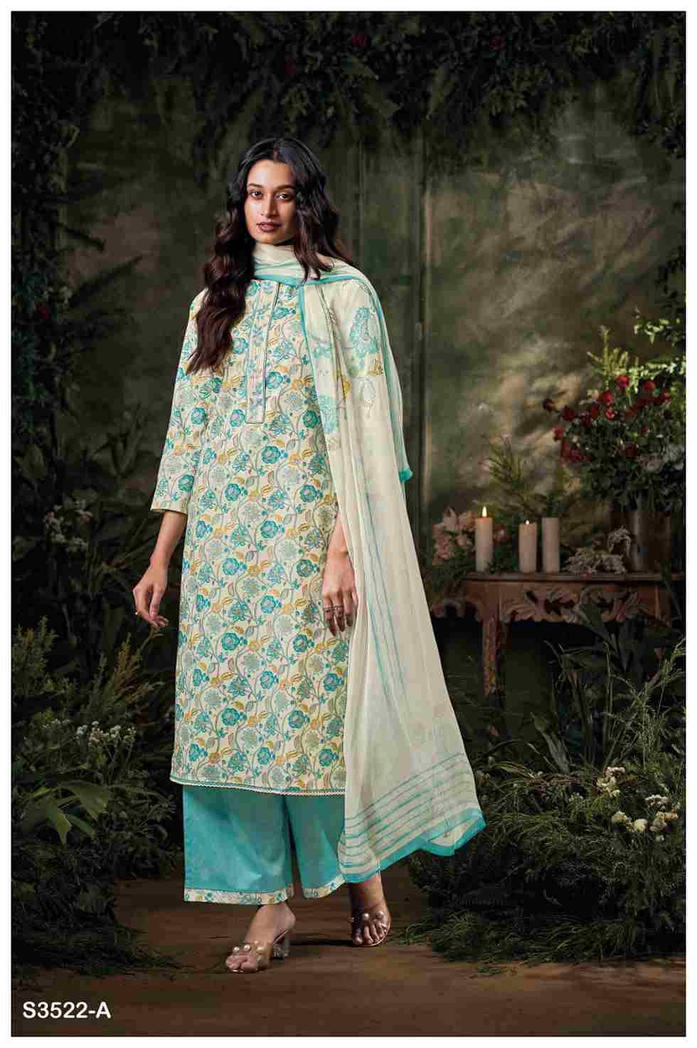 Bhvaiya-3522 By Ganga Fashion 3522-A To 3522-D Series Beautiful Festive Suits Colorful Stylish Fancy Casual Wear & Ethnic Wear Pure Cotton Dresses At Wholesale Price