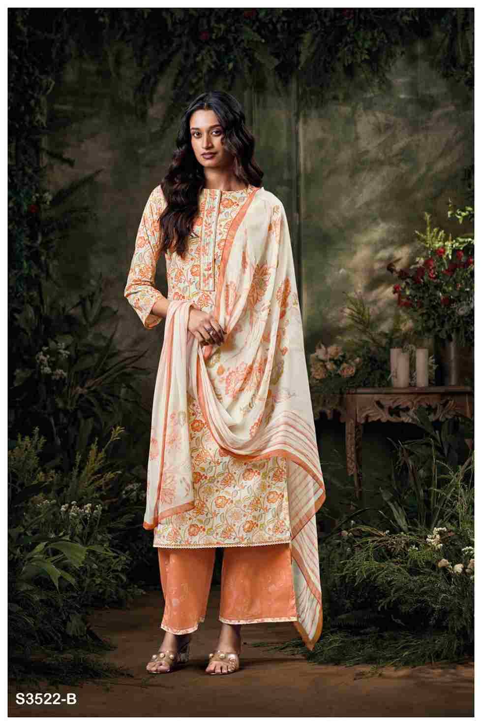 Bhvaiya-3522 By Ganga Fashion 3522-A To 3522-D Series Beautiful Festive Suits Colorful Stylish Fancy Casual Wear & Ethnic Wear Pure Cotton Dresses At Wholesale Price
