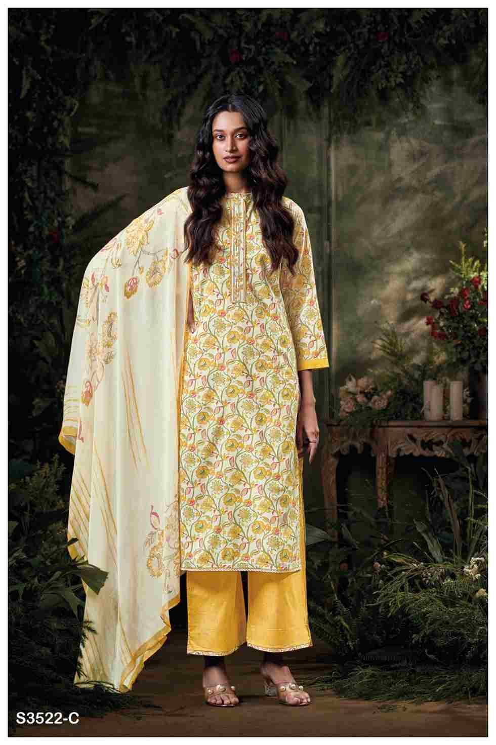 Bhvaiya-3522 By Ganga Fashion 3522-A To 3522-D Series Beautiful Festive Suits Colorful Stylish Fancy Casual Wear & Ethnic Wear Pure Cotton Dresses At Wholesale Price