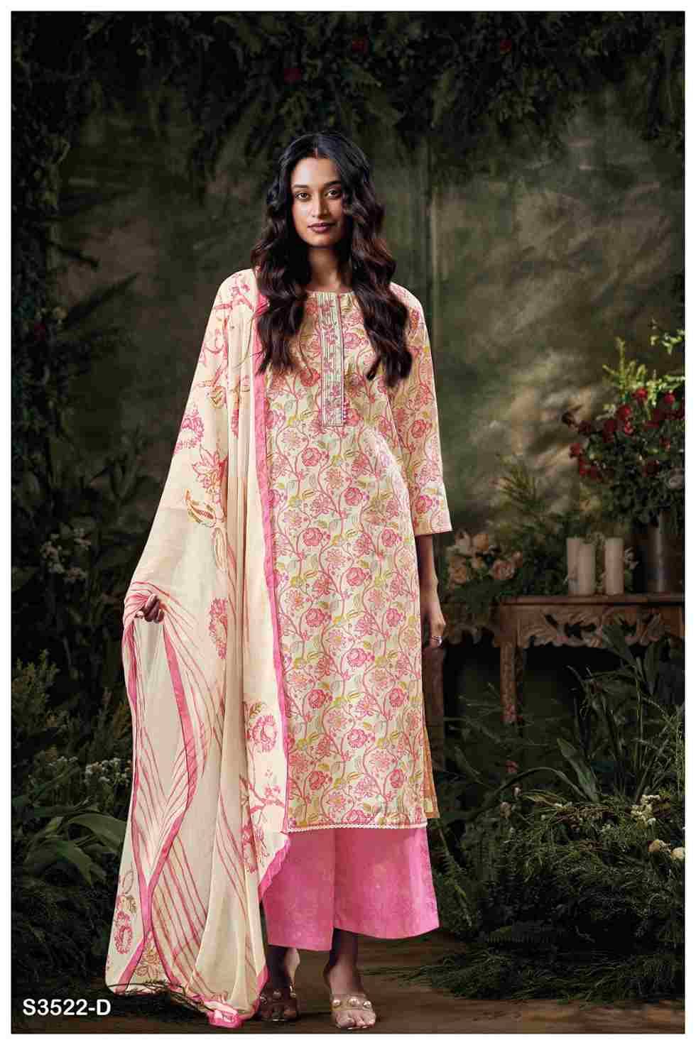 Bhvaiya-3522 By Ganga Fashion 3522-A To 3522-D Series Beautiful Festive Suits Colorful Stylish Fancy Casual Wear & Ethnic Wear Pure Cotton Dresses At Wholesale Price
