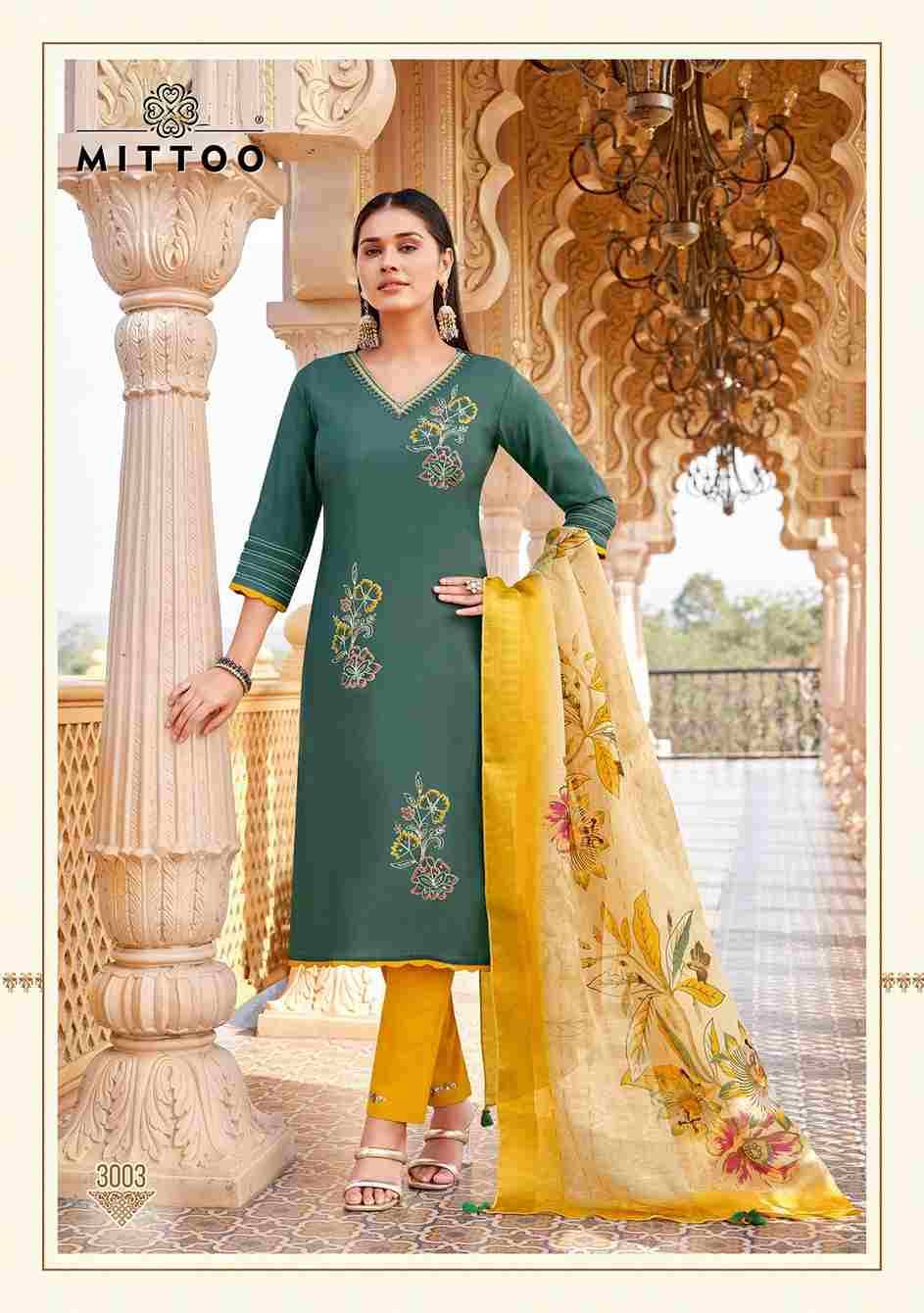 Aayushi By Mittoo 3001 To 3006 Series Designer Festive Suits Beautiful Stylish Fancy Colorful Party Wear & Occasional Wear Viscose Silk Dresses At Wholesale Price