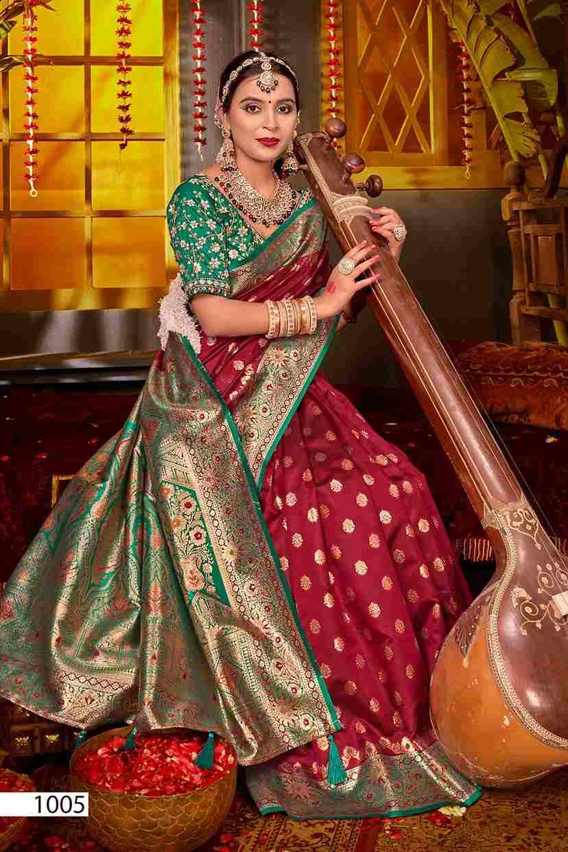 Mangalsutra Silk Vol-1 By Saroj 1001 To 1006 Series Indian Traditional Wear Collection Beautiful Stylish Fancy Colorful Party Wear & Occasional Wear Soft Silk Sarees At Wholesale Price