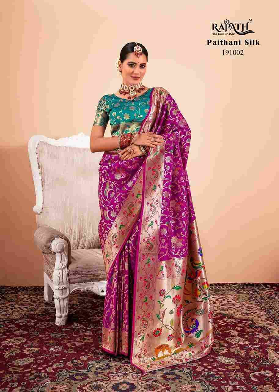 Shailja By Rajpath 191001 To 191007 Series Indian Traditional Wear Collection Beautiful Stylish Fancy Colorful Party Wear & Occasional Wear Paithani Silk Sarees At Wholesale Price