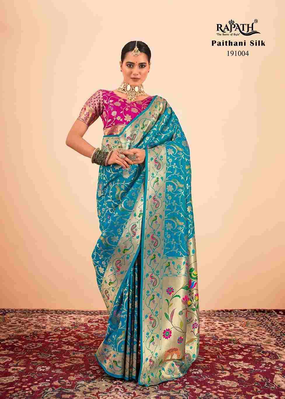 Shailja By Rajpath 191001 To 191007 Series Indian Traditional Wear Collection Beautiful Stylish Fancy Colorful Party Wear & Occasional Wear Paithani Silk Sarees At Wholesale Price