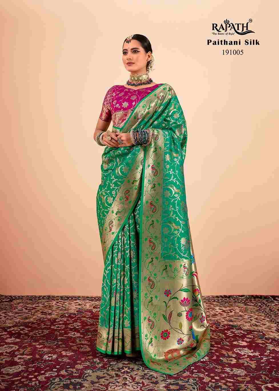 Shailja By Rajpath 191001 To 191007 Series Indian Traditional Wear Collection Beautiful Stylish Fancy Colorful Party Wear & Occasional Wear Paithani Silk Sarees At Wholesale Price